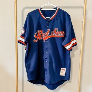 Stitches Athletic Gear Johnny Damon Red Sox Jersey - Size Large